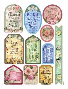 Patchwork Roses Die-Cut #1 OOPs